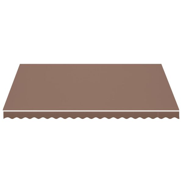 vidaXL Replacement Fabric for Awning Brown 4.5x3.5 m