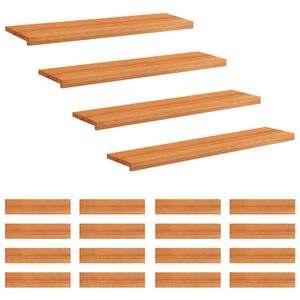 vidaXL Stair Treads 20 pcs 120 x 30 x 2 cm Light Brown