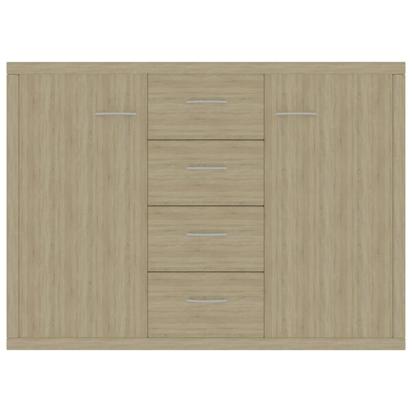 vidaXL Sideboard Sonoma Oak 88x30x65 cm Engineered Wood