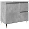 vidaXL Bathroom Cabinet Concrete Grey 65x33x60 cm Engineered Wood