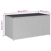 vidaXL Garden Storage Box Poly Rattan 100x50x50 cm Grey