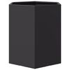 vidaXL Garden Planter 2 pcs Black Hexagon 46x40x45 cm Steel