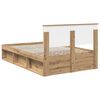 vidaXL Bed Frame Artisian Oak 120 x 190 cm Engineered wood