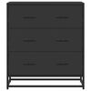 vidaXL Sideboard Black 68x35x76 cm Engineered Wood and Metal