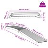 vidaXL Loading Ramp 2 pcs Silver 205 x 28 x 5 cm Aluminium