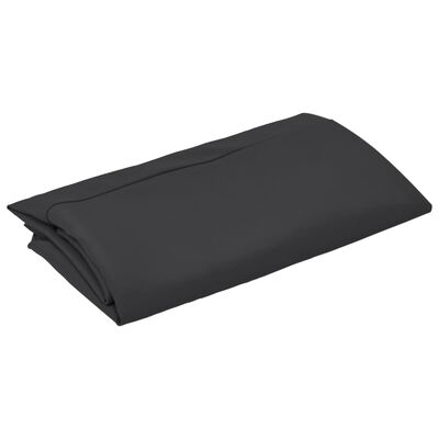 vidaXL Replacement Fabric for Outdoor Parasol Black 300 cm
