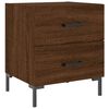 vidaXL Bedside Cabinets 2 pcs Brown Oak 40x35x47.5 cm Engineered Wood