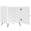 vidaXL Bedside Cabinet High Gloss White 40x40x50 cm Engineered Wood