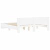 vidaXL Bed Frame without Mattress White 160x200 cm