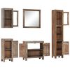 vidaXL 5 Piece Bathroom Set Solid Acacia Wood