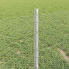 vidaXL Fence with Post Silver 0.4 x 25 m Steel