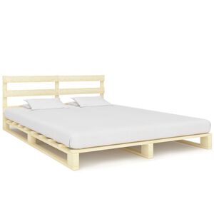 vidaXL Pallet Bed Frame without Mattress 140x200 cm Solid Wood Pine