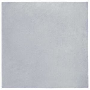vidaXL Faux Rabbit Fur Rug Olite Grey 120 x 120 cm Polyester