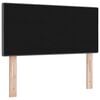 vidaXL LED Headboard with LED Strip Lights Dark Grey 80 cm Polyester