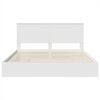 vidaXL Storage Bed with Headboard White 200 x 200 cm Engineered Wood