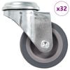 vidaXL 32 pcs Bolt Hole Swivel Casters 50 mm