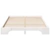 vidaXL Bed Frame White 140 x 210 cm Solid Pine Wood