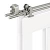 vidaXL Sliding Door Hardware Kit 183 cm Stainless Steel Silver