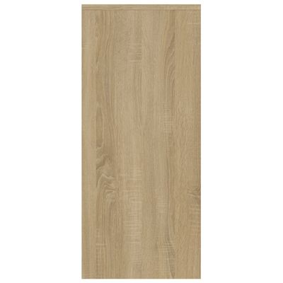 vidaXL Sideboard Sonoma Oak 102x33x75 cm Engineered Wood