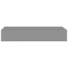 vidaXL Wall-mounted Drawer Shelf Grey 60x23.5x10cm MDF