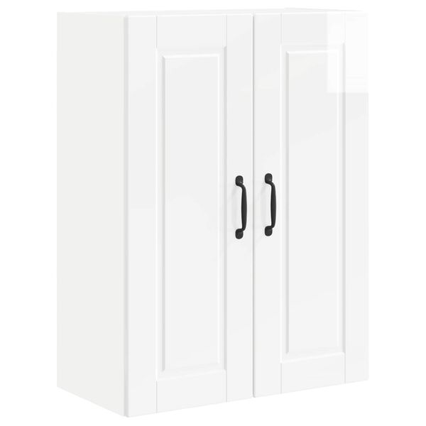 vidaXL Kitchen Cabinet with Shelf High Gloss White 60 x 31 x 80 cm