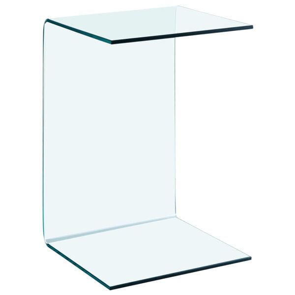 vidaXL Side Table 40x40x60 cm Tempered Glass