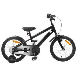 vidaXL Kids Bike 16 Inches for 4-6 Years Old Black
