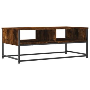 vidaXL Coffee Table Smoked Oak 100x51x40 cm Engineered Wood