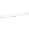 vidaXL Wall Shelves 4 pcs High Gloss White 115x9x3 cm