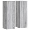vidaXL Plant Stand 2 pcs Grey Sonoma 33 x 33 x 100 cm Engineered Wood