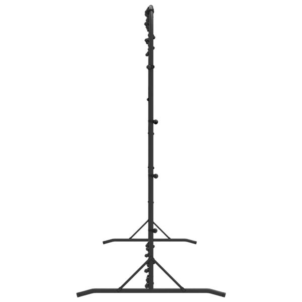 vidaXL Football Rebounder Net Black 366x90x183 cm HDPE
