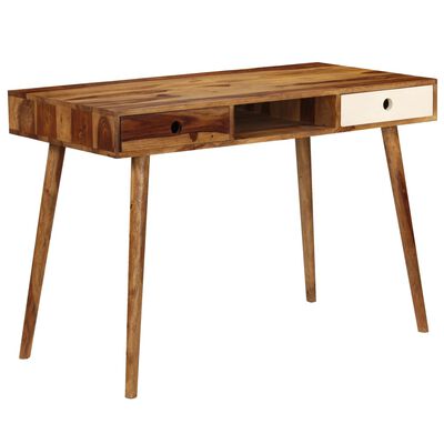 vidaXL Writing Desk 110x55x76 cm Solid Sheesham Wood