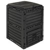vidaXL Garden Composter Black 59.5 x 60 x 81.5 cm 280 L 100% PP
