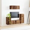 vidaXL TV Cabinet Set 4 pcs Old Wood Engineered Wood