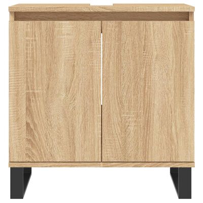vidaXL Bathroom Cabinet Sonoma Oak 58x33x60 cm Engineered Wood