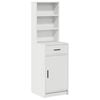 vidaXL Highboard with Drawer White 40 x 40.5 x 135 cm Engineered Wood