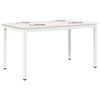 vidaXL Dining Table White 140 x 80 x 75 cm Solid Pine Wood