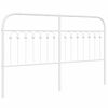vidaXL Metal Headboard White 150 cm