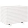 vidaXL Garden Planter White 70x40x49.5 cm Solid Wood Pine
