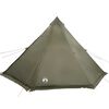 vidaXL Family Tent Tipi 8-Person Olive Green Waterproof