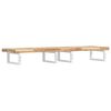 vidaXL Basin Shelf Wall Mounted Steel and Solid Wood Acacia