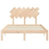 vidaXL Bed Frame without Mattress Double Solid Wood Pine