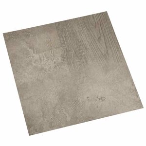 vidaXL Flooring Planks Dark Brown and Gray 5.11 m&sup2; 55 pcs PVC