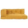 vidaXL Pallet Sofa Cushion Yellow Fabric