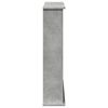 vidaXL Fireplace Surround Concrete Grey 75x20x87.5 cm Engineered Wood