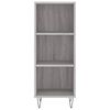 vidaXL Highboard Grey Sonoma 34.5x32.5x180 cm Engineered Wood