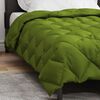 vidaXL Winter Duvet Green 200 x 140 cm Microfiber
