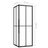 vidaXL Shower Cabin ESG 70x70x180 cm
