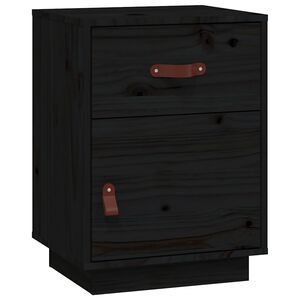 vidaXL Bedside Cabinet | Black