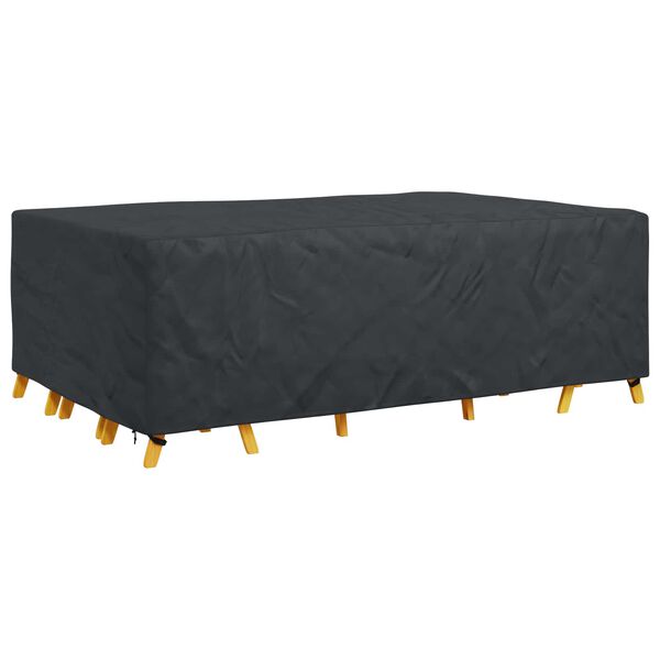 vidaXL Furniture Cover Plain Black 300 x 200 x 90 cm 210D